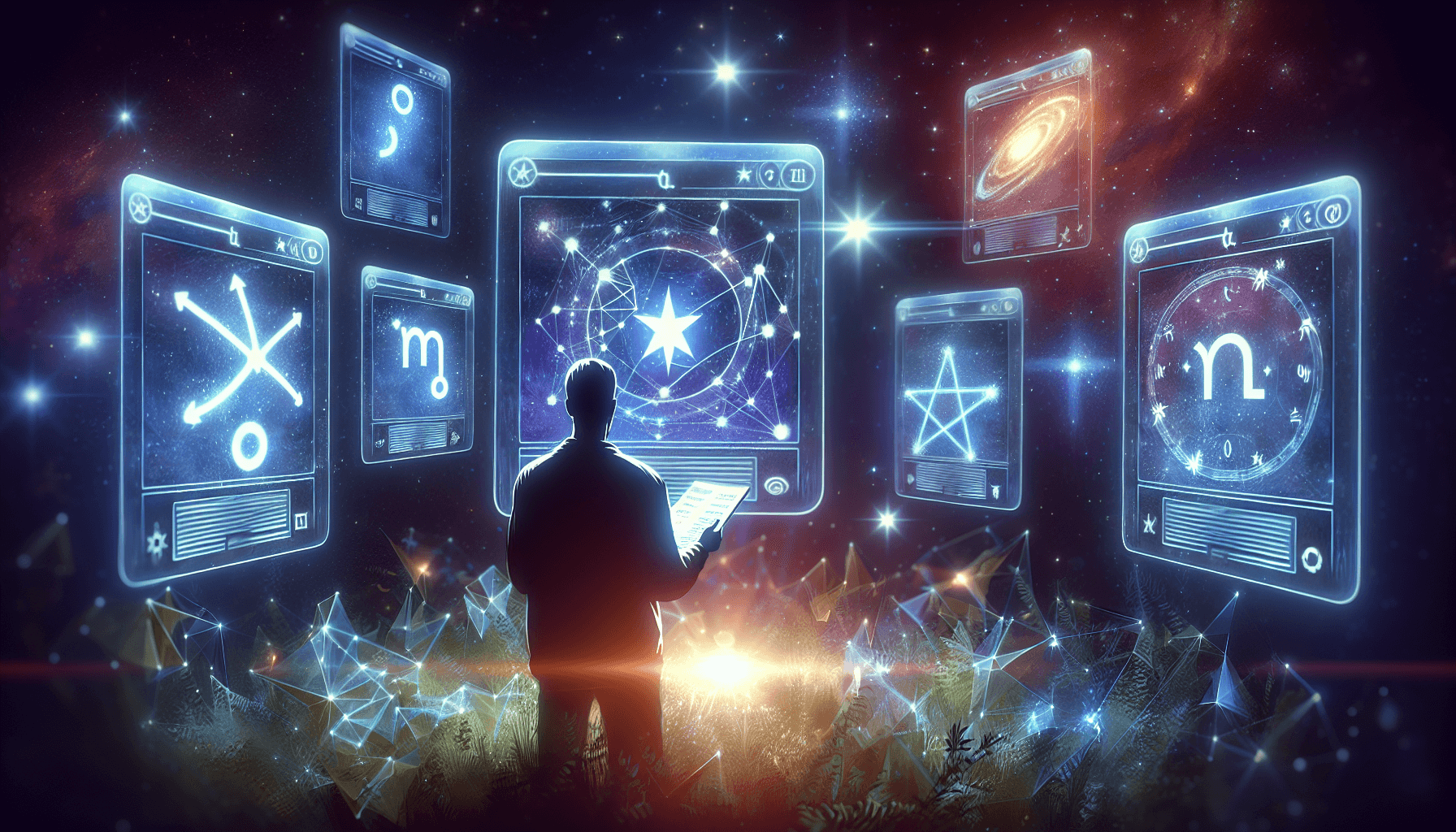 Illustration of selecting the best online astrology platform