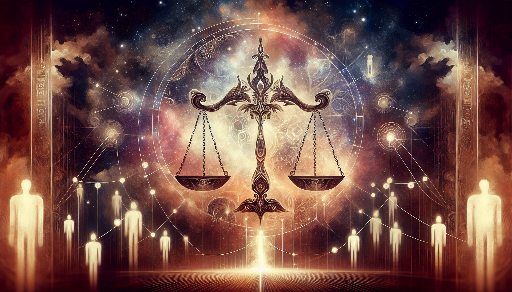 Artistic depiction of Libra zodiac sign