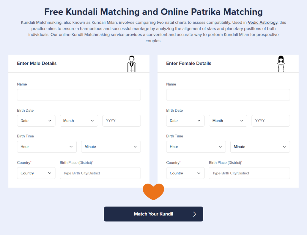 Kundali Matching Calculator