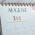 A calendar highlighting August 1st, symbolizing the significance of the August 1st zodiac for Leo