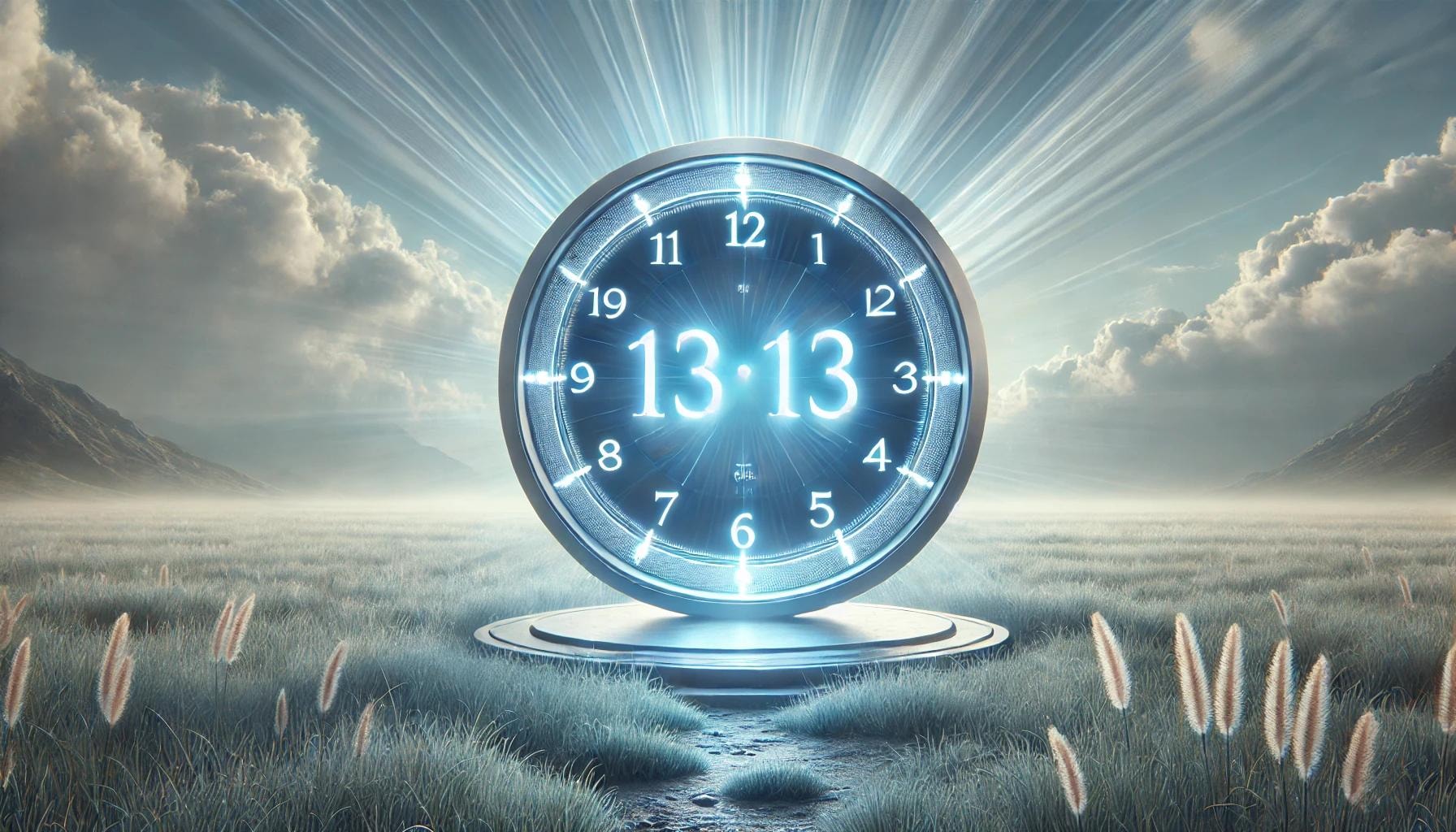 A digital clock displaying 13:13, symbolizing the recognition of angel number 13:13 in daily life.