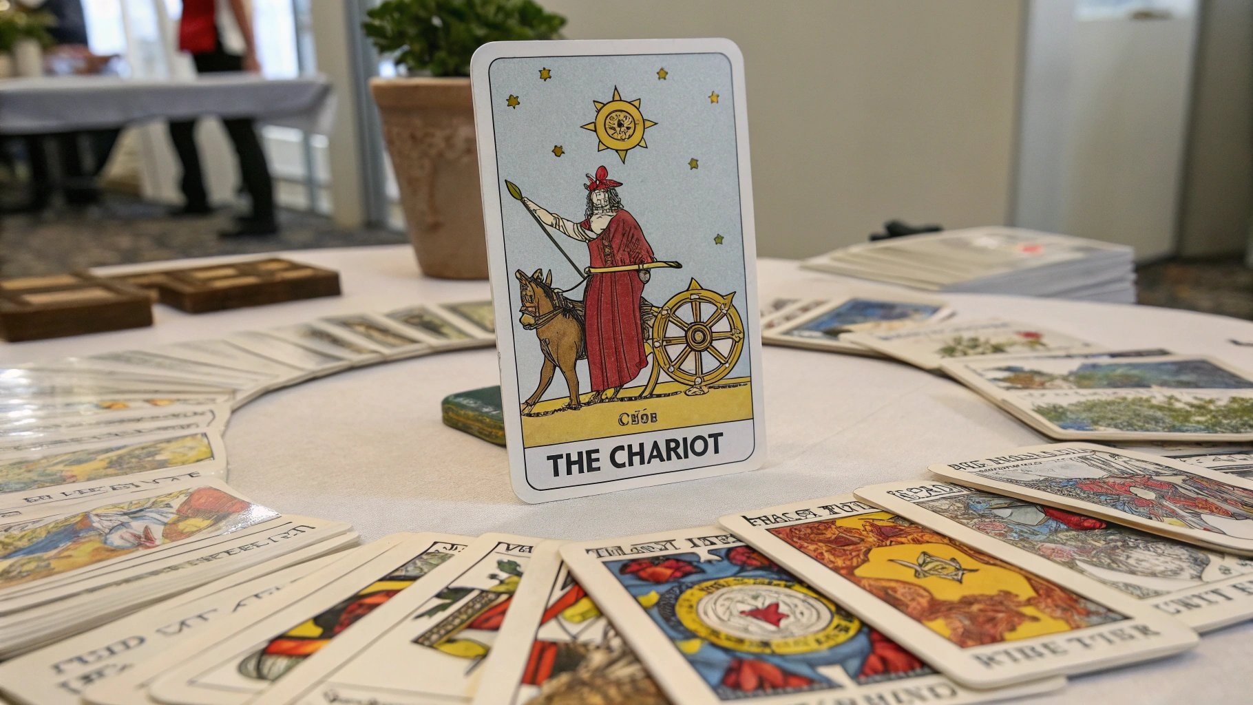  Chariot -Tarot -Karte, die Stärke und Entschlossenheit symbolisieren - Merkmale derjenigen, die am 22. Juli geboren wurden.