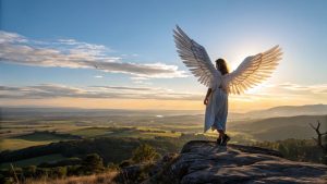 Presenza di come appare gli angeli nelle immagini bibliche