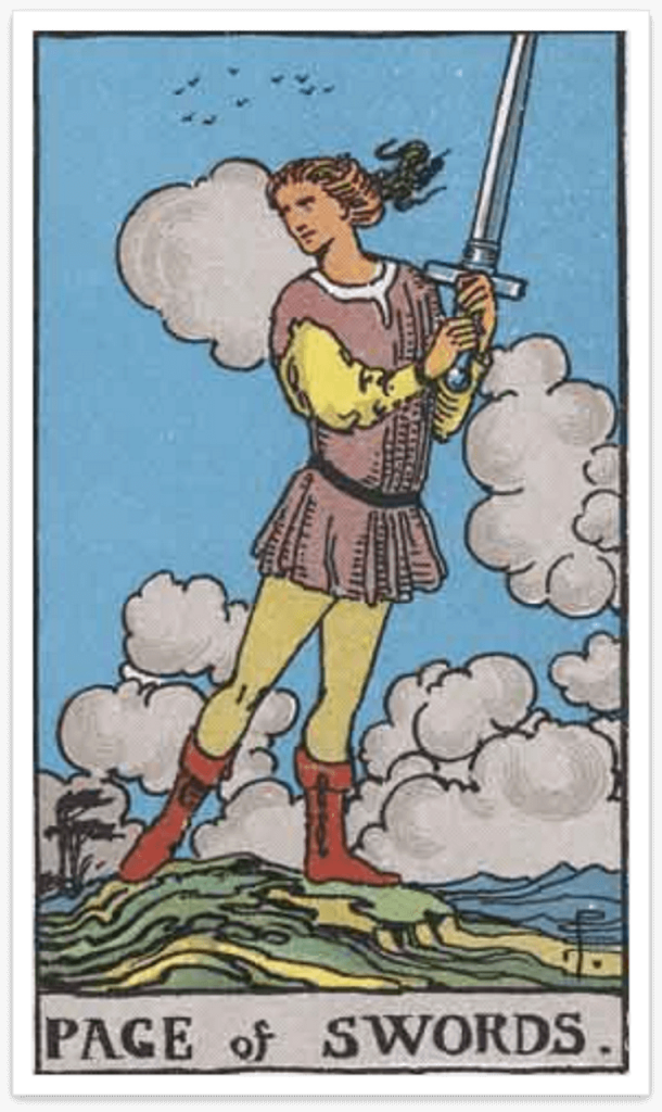 Page of Swords tarot meaning