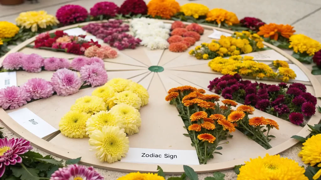 Fleurs de naissance du zodiaque par mois