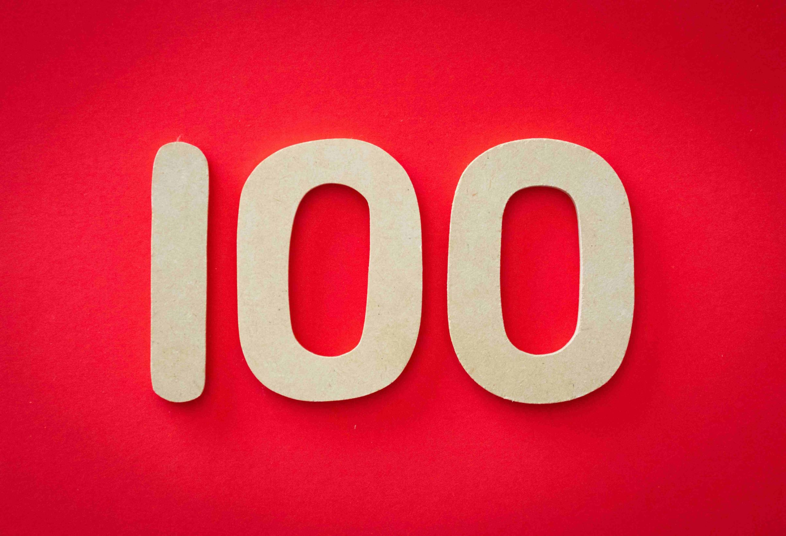 Число ангела 100